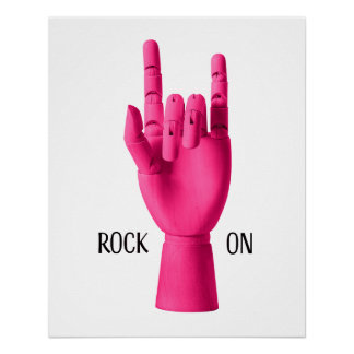 Rock on. Poster brillant