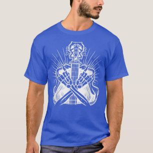 Rock On Rock And Roll Guitar Hand For Music Lover T-Shirt