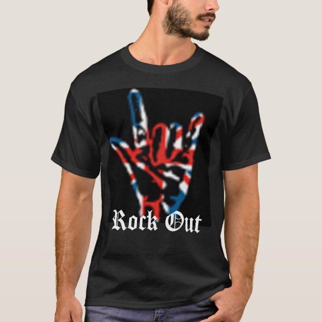 Rock on , Rock Out T-Shirt (Front)