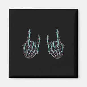 Rock On Rock Star Skeleton Hands - Concert Band Gr Magnet
