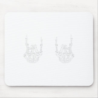 Rock On Rock Star Skeleton Hands Rocker Fun Hallow Mouse Pad