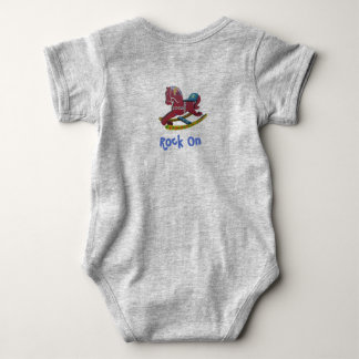 Rock On, Rocking Horse Baby Bodysuit
