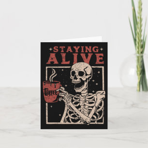 Rock On Skeleton Hands - Spooky Halloween Rock Byn Card