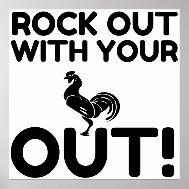 Rock Out Rooster Poster (Front)