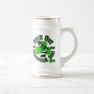 Rock Out With Your Shamrock Out! Beer Stein