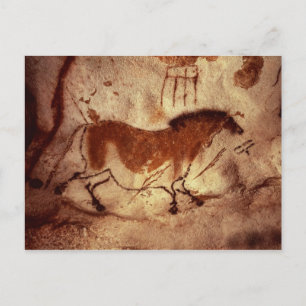 Rock painting of a horse, c.17000 BC Postcard