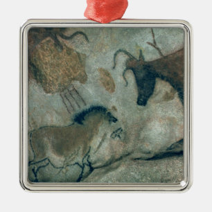 Rock painting showing a horse and a cow, c.17000 B Metal Ornament