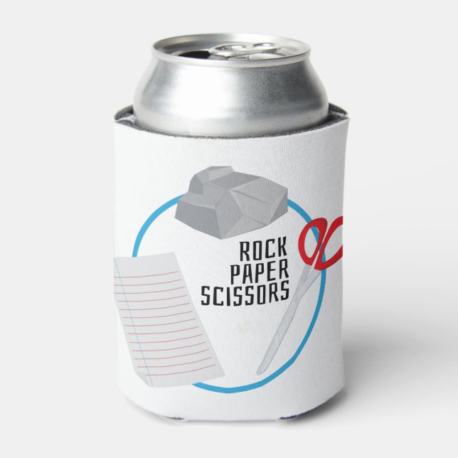 Rock Paper Scissors Can Cooler (Can Front)