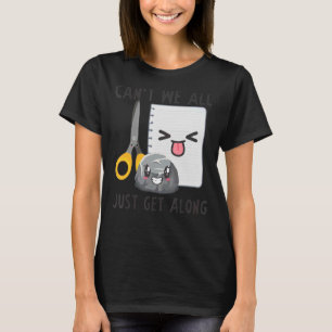 Rock Paper Scissors Can't We All Just Get Along 2 T-Shirt