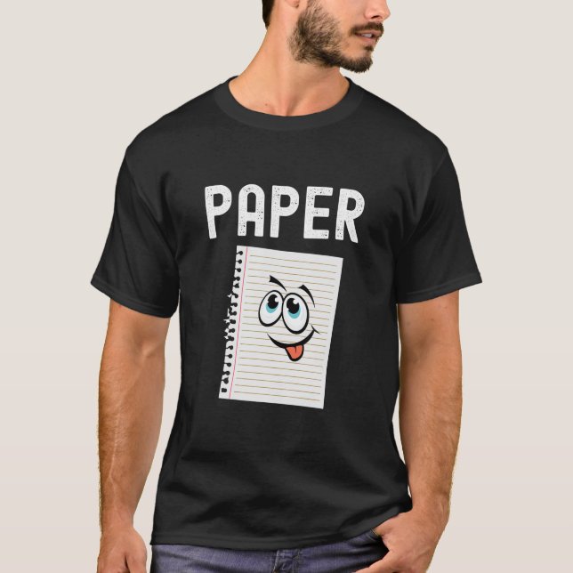 Rock Paper Scissors Halloween Matching Group T-Shirt (Front)
