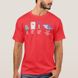 Rock Paper Scissors Hammerhead Shark Clothes Gift T-Shirt
