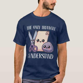 Rock Paper Scissors Kawaii Characters Game girl T-Shirt