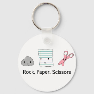 Rock Paper Scissors Keychain