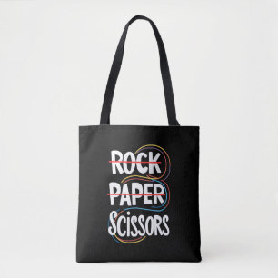 Rock Paper Scissors Lesbian Funny Gay Pride LGBT Tote Bag