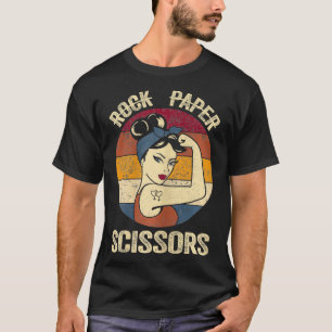 Rock Paper Scissors Lesbian Women Girls Gay Pride T-Shirt