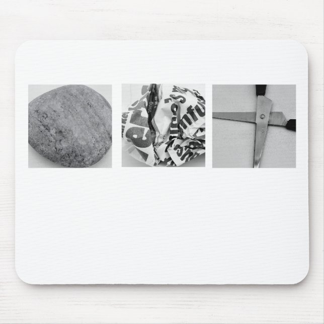 Rock Paper Scissors Mousepad (Front)