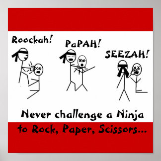 Rock, Paper, Scissors NINJA! Poster