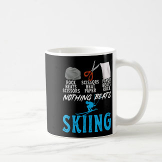 Rock Paper Scissors Nothing Beats Skiing _1 Coffee Mug