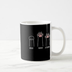 Rock Paper Scissors Paw Game Cat Love Pet Enthusia Coffee Mug