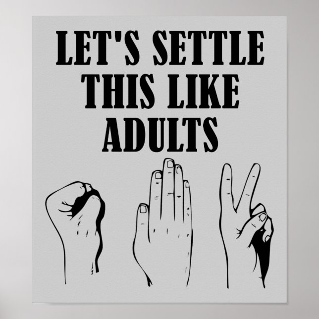 Rock Paper Scissors Poster (Front)