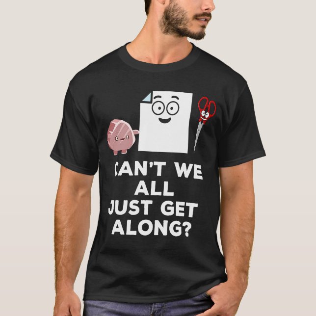 Rock Paper Scissors  Sarcastic Saying T-Shirt (Front)
