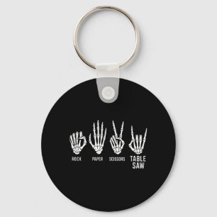 Rock Paper Scissors Table Saw Woodworking Keychain