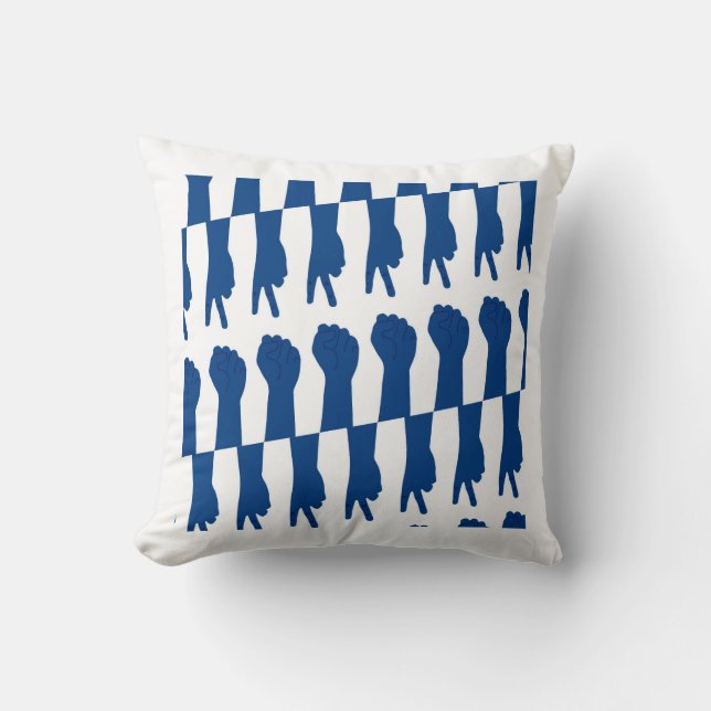 rock paper scissors throw pillow (Front)