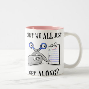 Rock-Paper-Scissors Two-Tone Coffee Mug