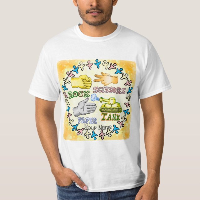 Rock Paper Tank  t-shirt (Front)