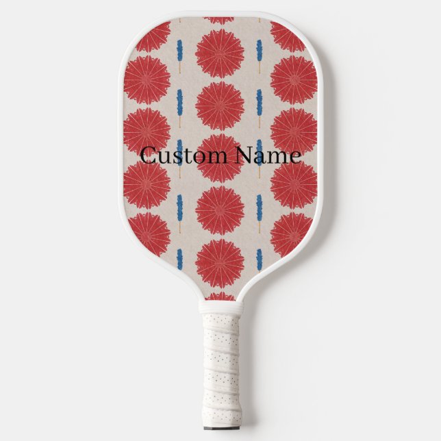 Rock Paper Umbrellas Pickleball Paddle (Front)