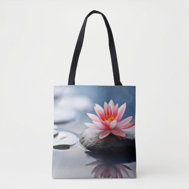 Rock Pebble Forest Tranquil Peaceful  Tote Bag (Front)