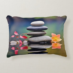 Rock Pebble Water Tranquil Peaceful Accent Pillow