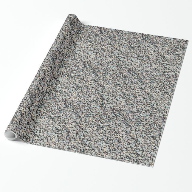 Rock Pebble Wrapping Paper (Unrolled)
