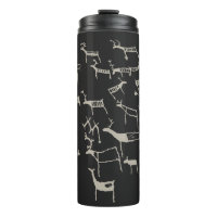Rock Petroglyph Ancient European Deer Hunting