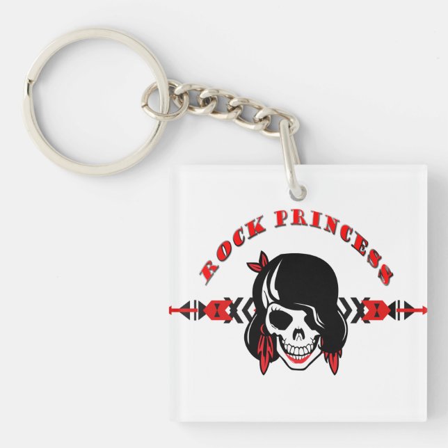 Rock Princess Keychain (Front)
