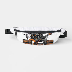 Rock Pumpkin Skull Vintage Engraving Halloween Shi Fanny Pack