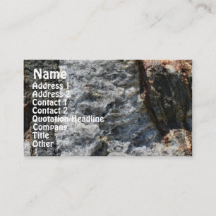 Rock Quarry Wall #3 Nature Profile Business Card