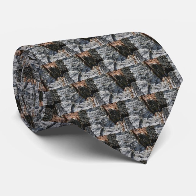 Rock Quarry Wall 4 Rock Collectors Tie (Rolled)