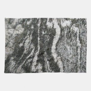 Rock Rock with Grey Geology Cat Pattern Kitchen Towel