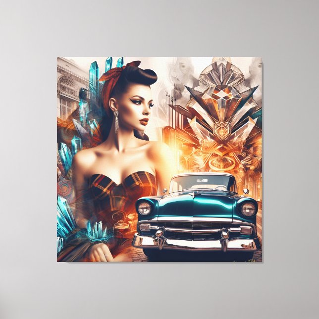Rock & Roll 1 Canvas Print (Front)