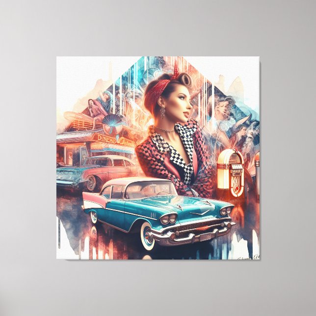 Rock & Roll 3 Canvas Print (Front)