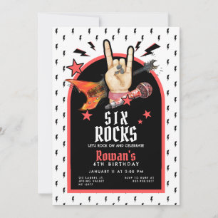 Rock & Roll Birthday Invitation Any Age