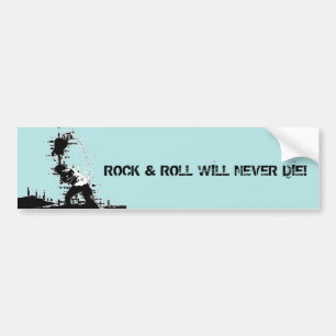 Rock & Roll Bumper Sticker
