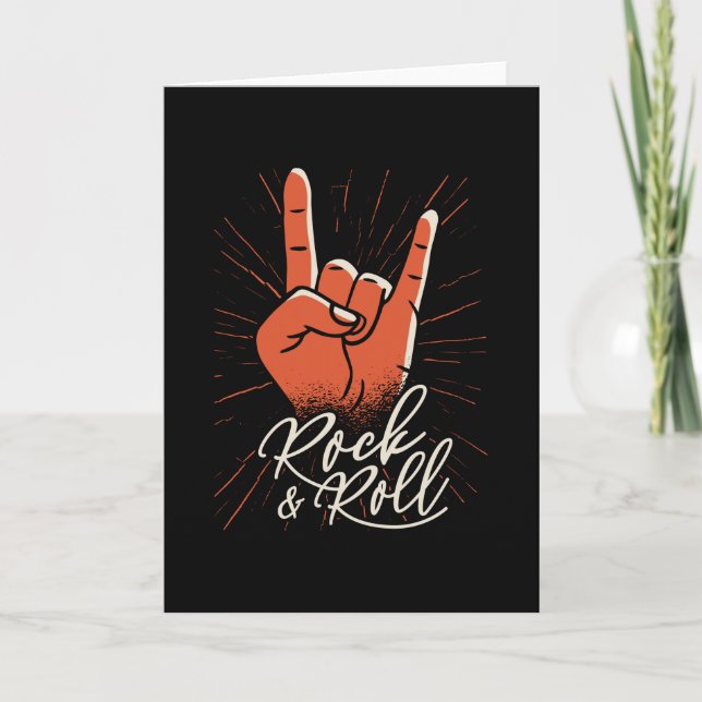Rock & roll card (Front)