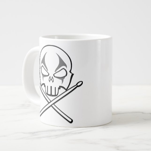 Rock & Roll Cup Lourds Drummer Metal Mugs & Tasses (Devant gauche)