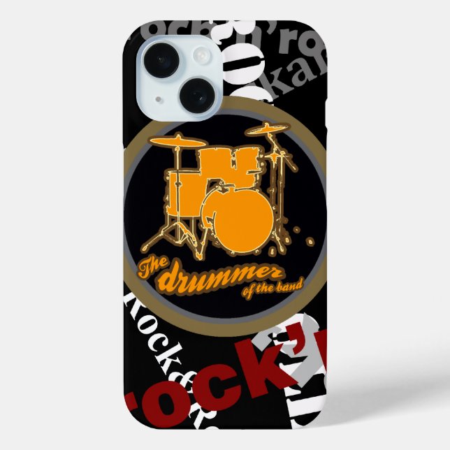 Rock & roll ~ drummer Case-Mate iPhone case (Back)