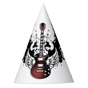Rock & Roll Guitar Heavy Metal Band Music Musician Party Hat