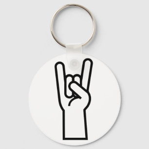 Rock & Roll Hand Symbol Keychain