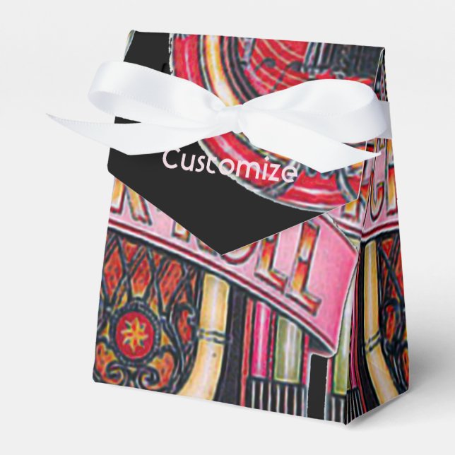 Rock & Roll Juke Box Retro Favour Box (Front Side)