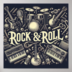 Rock & Roll Poster